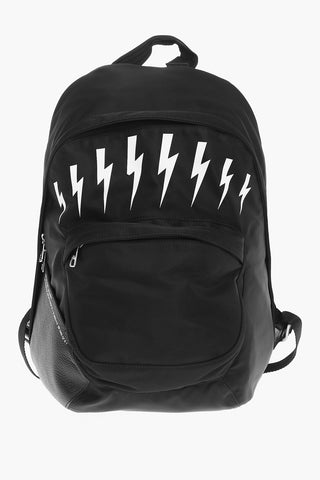 Textured Leather and Nylon THUNDERBOLTS Backpack