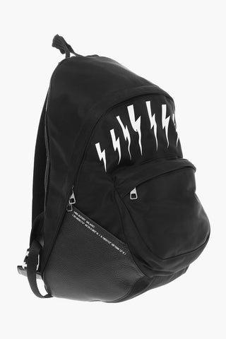 Textured Leather and Nylon THUNDERBOLTS Backpack