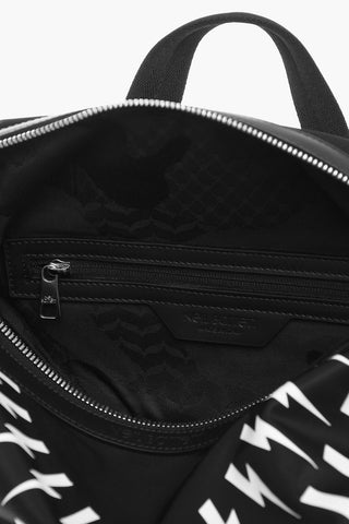 Nylon FAIR-ISLE THUNDERBOLT Backpack with Leather Details