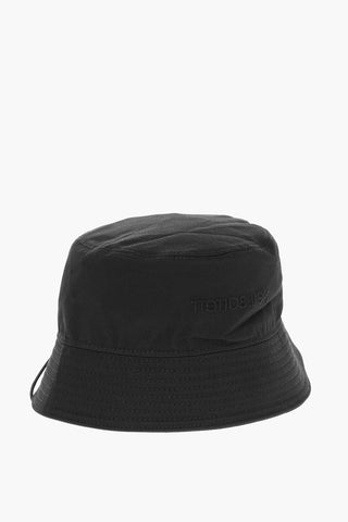 Solid Color Bucket Hat with Embroidered Logo