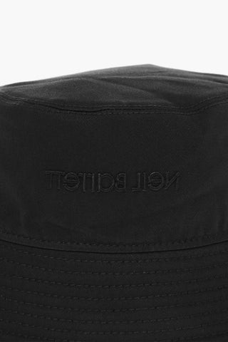 Solid Color Bucket Hat with Embroidered Logo
