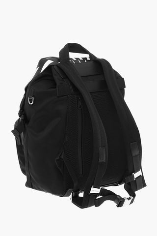 Nylon FAIR-ISLE THUNDERBOLT Backpack with Leather Details