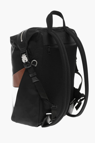 Nylon and Leather MODERNIST Backpack with Contrast Applications