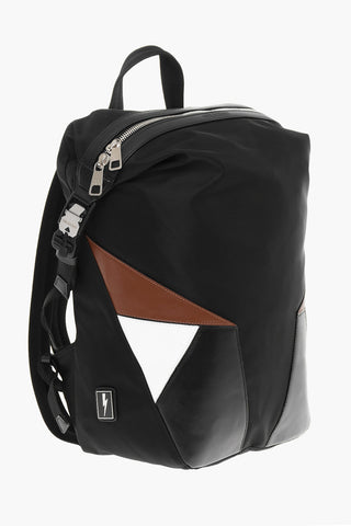 Nylon and Leather MODERNIST Backpack with Contrast Applications