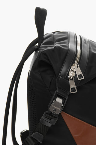 Nylon and Leather MODERNIST Backpack with Contrast Applications