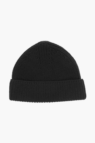 Beanie in Mista Lana con Logo 