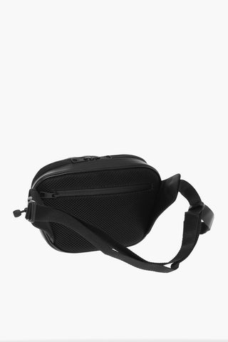 Bum Bag with Contrasting Print and Leather Details