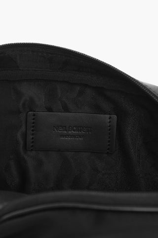 Bum Bag with Contrasting Print and Leather Details