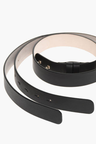 Cintura Doppia SMOOTH in Pelle senza Fibbia 30mm
