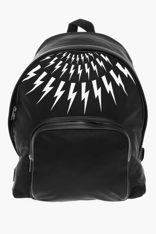 Zaino FAIR-ISLE THUNDERBOLT in Nylon con Rifiniture in Pelle