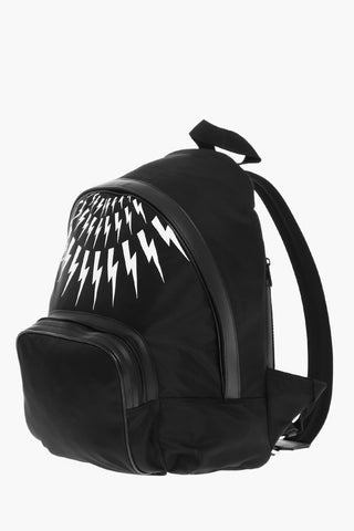 Zaino FAIR-ISLE THUNDERBOLT in Nylon con Rifiniture in Pelle