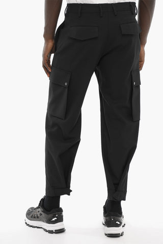 Tech Twill Gabardine Loose Fit Cargo Pants