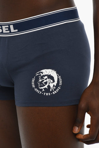 Set 3 Boxer in Cotone Stretch con Banda Elastica Logata