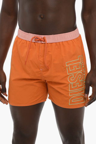 RED TAG Logo Embroidered BMBX-WAVE 2.017 Swim Shorts