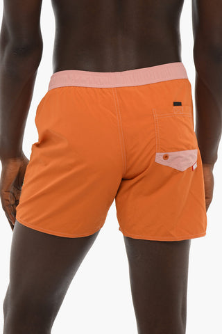 RED TAG Logo Embroidered BMBX-WAVE 2.017 Swim Shorts