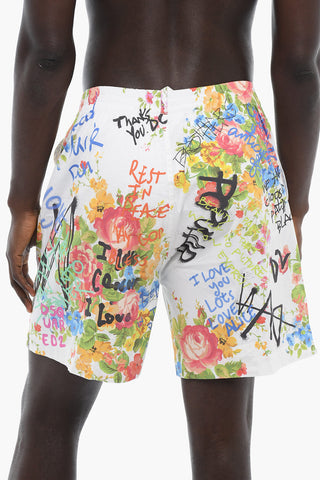 Floral Patterned Swim Shorts
