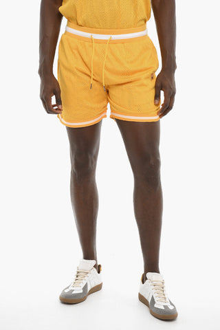 Perforated BASKETBALL Shorts with Drawstring Waist