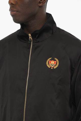 Felpa ACADEMY Mock Neck in Satin con Bande Laterali a Contrato