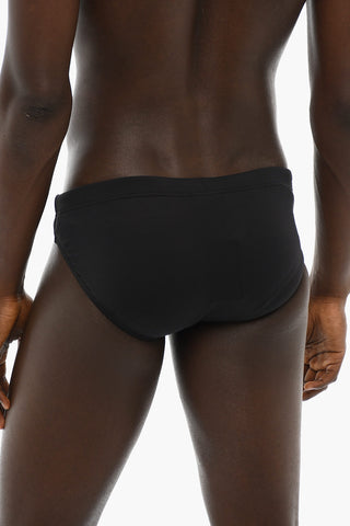 EMPORIO Costume da Bagno Slip in Nylon Stretch con Logo Ricamato