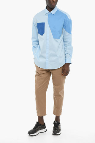 Poplin Cotton Shirt with Breast Pockets