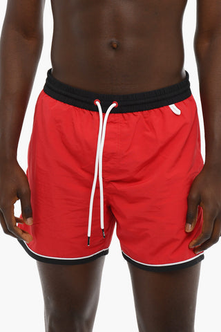 Nylon Swim Shorts with Contrasting Edges