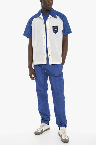 Back Embroidered Short Sleeve Overshirt