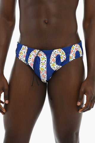 Costume da Bagno Slip con Stampa Logo