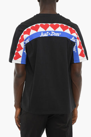 Cotton Crew-Neck T-shirt with Embroidery on the back