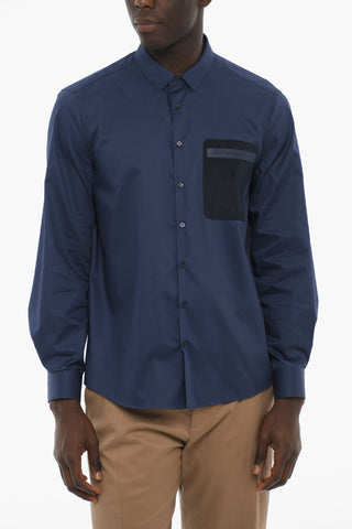 Camicia in Tinta Unita con Taschino