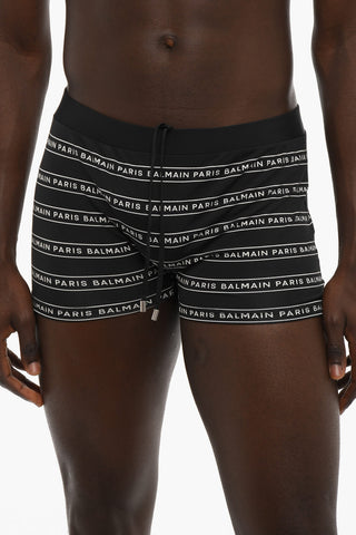 Costume da Bagno Boxer con Logo All-Over