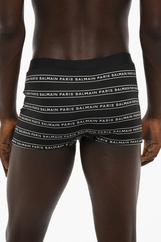 Costume da Bagno Boxer con Logo All-Over