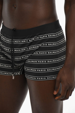 Costume da Bagno Boxer con Logo All-Over