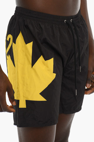 Costume da Bgano Boxer con Stampa a Contrasto
