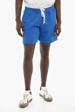 Shorts P-STELT In Felpa con Lacci a Contrasto