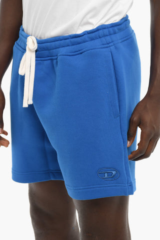Shorts P-STELT In Felpa con Lacci a Contrasto