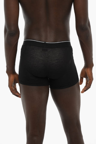 Set 3 Boxer in Cotone Stretch con Banda Elastica Logata