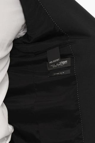 Slim Fit 2-button Blazer with Contrasting Details