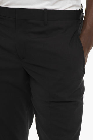 Slim Fit Pants with Ankle Zip