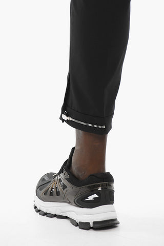 Slim Fit Pants with Ankle Zip