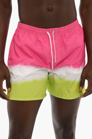 Costume da Bagno Boxer con Logo Effetto Spray