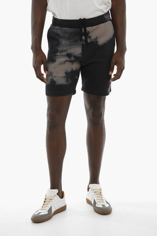 Acid Wash Effect CLOUD Shorts with 3 Pockets