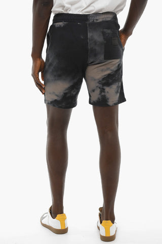 Acid Wash Effect CLOUD Shorts with 3 Pockets