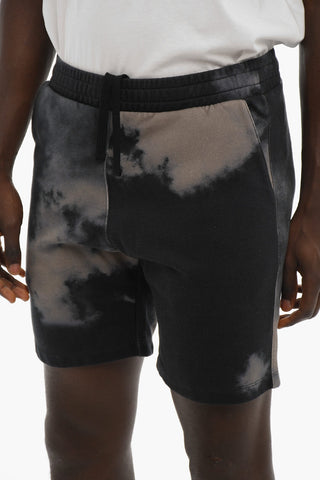 Acid Wash Effect CLOUD Shorts with 3 Pockets