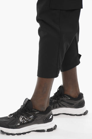 Pantaloni Crop Cargo in Tech Twill Gabardine 