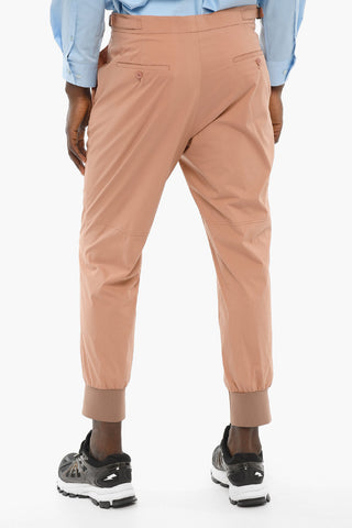 Pantaloni Slim Fit a Tinta Unita e Vita Regolare