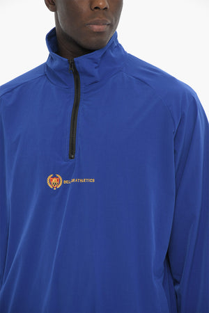 Giacca a Vento in Nylon con Logo Ricamato