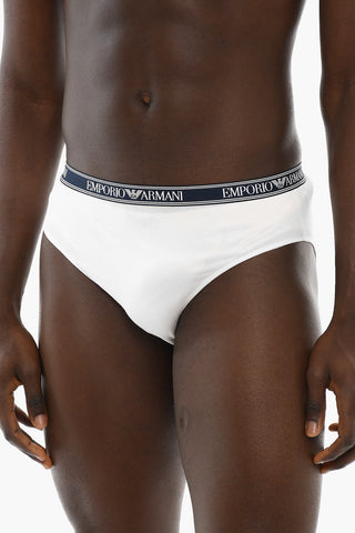EMPORIO Slip in Cotone Stretch con Banda Elastica Logata