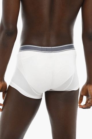 EMPORIO Boxer in Tinta Unita con Banda Elastica Logata
