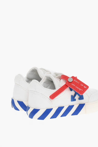 Canvas VULCANIZED Sneakers with Touch-Strap Closure and Contrasting Details
