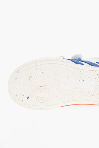 Canvas VULCANIZED Sneakers with Touch-Strap Closure and Contrasting Details